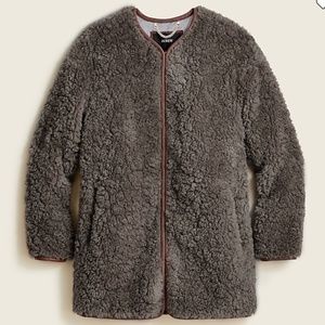 JCrew faux sherpa coat - size xxs